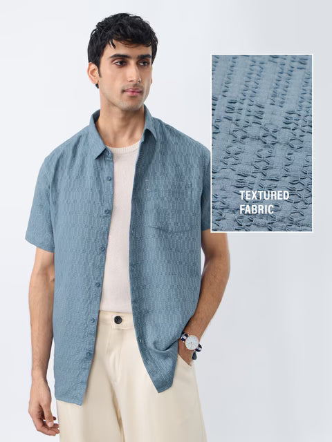 Textured Shirt: Arctic Ice