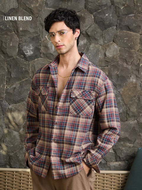 Cotton Linen Checks: Terrain